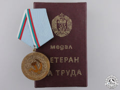 A Bulgarian Veteran Of Labour Medal With Case