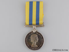 A Canadian Korea Medal To L.h. Carter