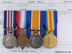 A 1916 Royal Montreal Regiment M.m. For Action On Ypres Salient; Kia At Battle Of Amiens