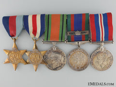 A Canadian Second War Medal Bar