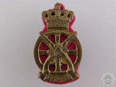 A Christian Ix Danish Jydske Transport Regiment Cap Badge