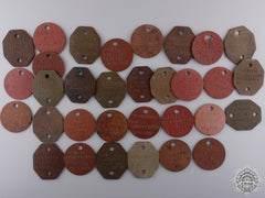 A Collection Of Canadian Second War Identity Discs