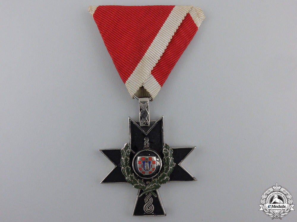 a_croatian_order_of_iron_trefoil;_fourth_class_for_gallantry_a_croatian_order_5529400a0e0ce