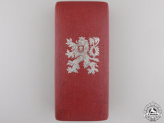 A Czech Order Of The White Lion Case For A Knight's Badge