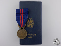 A Czechoslovakian Decoration For Outstanding Labour With Case