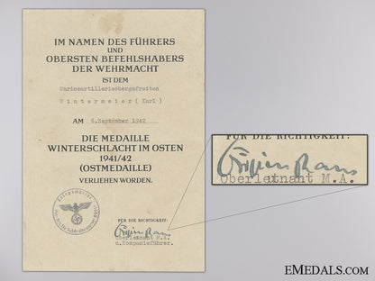 a_eastern_front_medal_document_to_karl_wintermeier_a_eastern_front__545cddeba4565