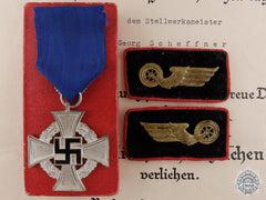 A Faithful Service Award Group To The Reichsbahn