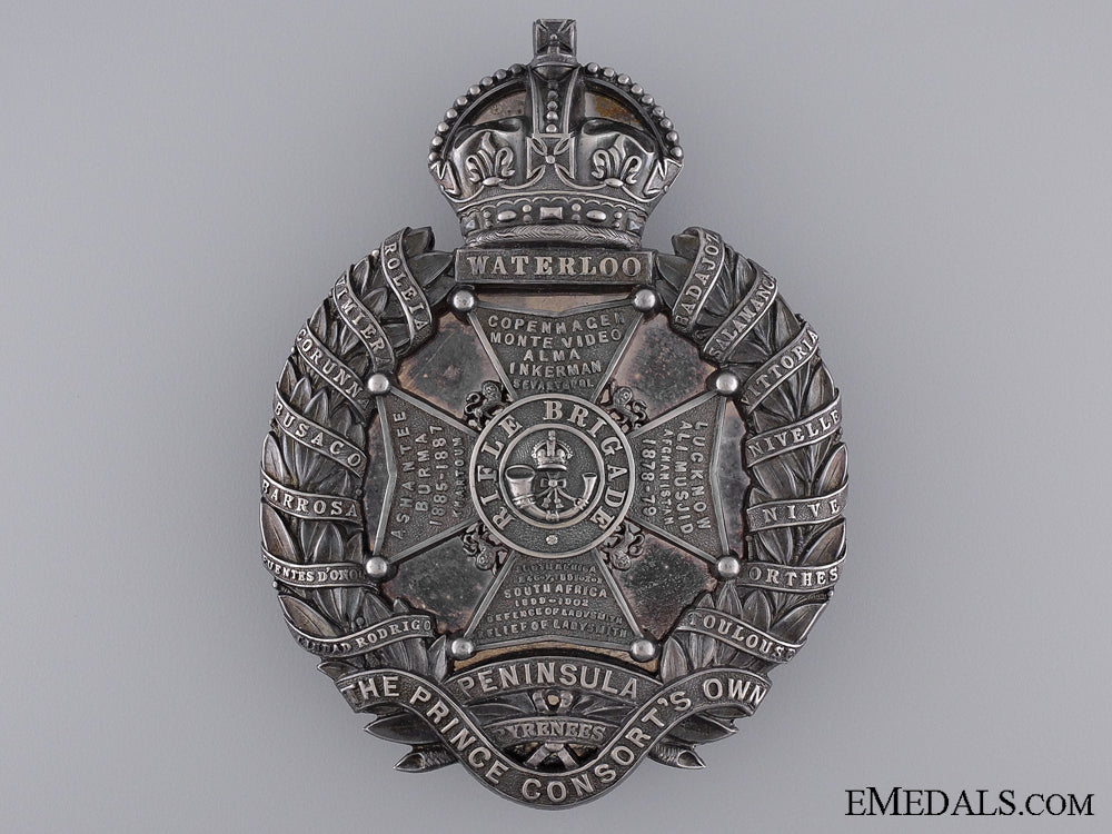 a_fine1918_sterling_silver_rifle_brigade_cross_belt_plate_a_fine_1918_ster_53e122649c549