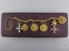 Austria, Empire. An Leopold Order Miniature Award Chain In Gold, With Case By V. Mayer