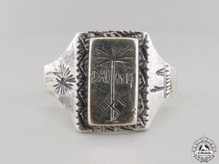 A Fine Silver Dak (Deutsches Afrikakorps) Ring