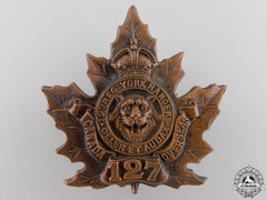 A First War 127Th Battalion "12Th York Rangers" Cap Badge