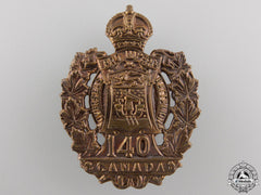 A First War 140th Battalion Cap Badge