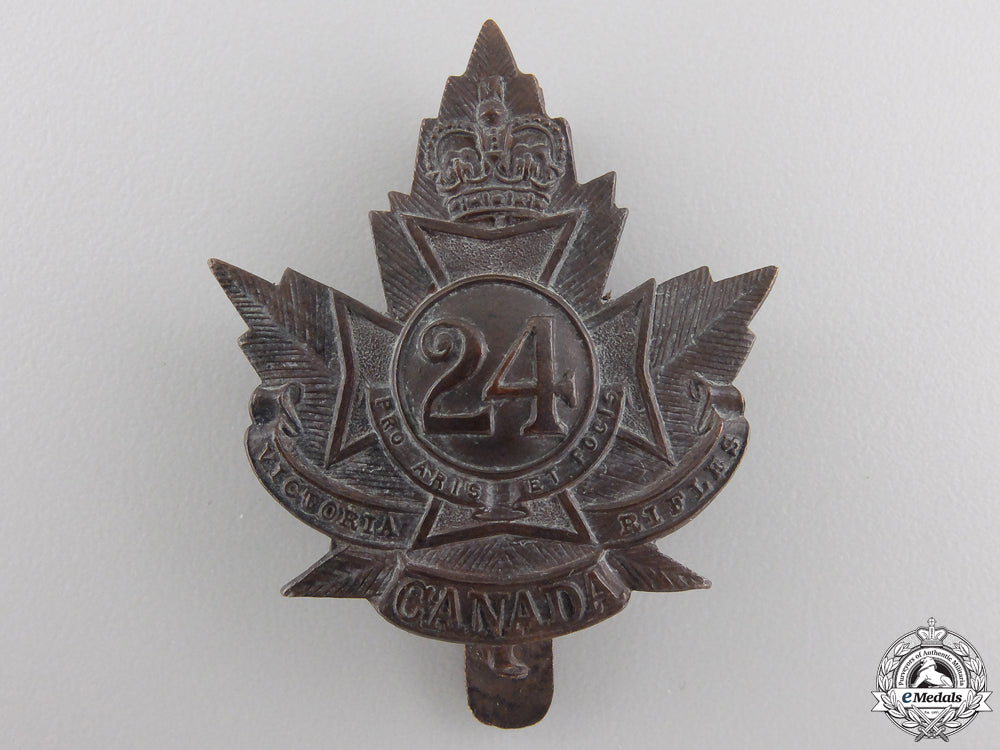 a_first_war24_th_infantry_battalion"_victoria_rifles"_cap_badge_a_first_war_24th_555f48b8aaa22