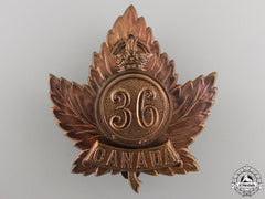 A First War 36Th Battalion Cap Badge