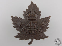 A First War 47Th Infantry Battalion Cap Badge