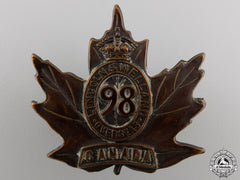 A First War 98Th Battalion "Lincoln & Welland" Cap Badge