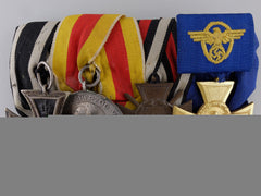 A First War & Police Service German Medal Bar