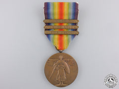 A First War American Victory Medal; Three Bars