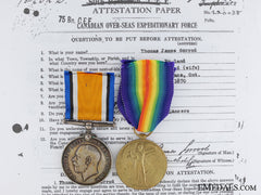 A First War Pair To Canadian Railway Troops Cef