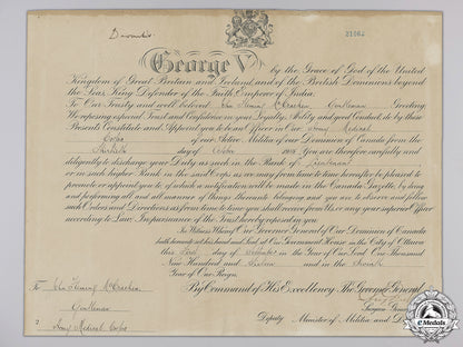 a_first_war_commission_document_to_the_canadian_army_medical_corps_a_first_war_comm_559d3c5b2ffc4
