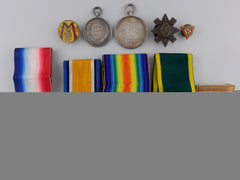 A First War Efficiency Medal Group To The Royal Army Medical Corps