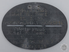 A First War Army Identification Disc