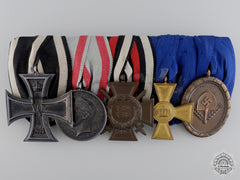 A First War German Medal Bar With Rad Service
