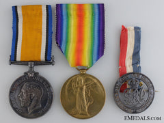 A First War Medal Pair To The 75Th Canadian Infantry Cef
