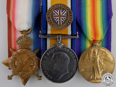 A First War Medal Trio To The 25Th Canadian Infantry