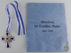 A German Mother's Cross; Silver Grade With Packet Of Issue