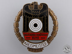 A German Shooting Federation (Dsb) County Championship Badge