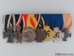 A German Wwi & Faithful Service Medal Bar