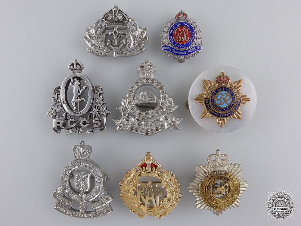 a_group_of_eight_common_wealth_regimental_pins_a_group_of_eight_54dbae3302465