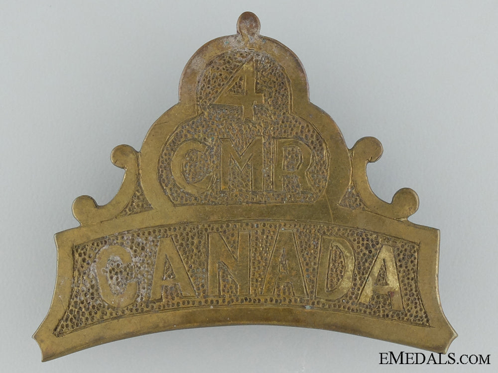 a_handmade4_th_canadian_mounted_rifles_shoulder_title_cef_a_handmade_4th_c_537133f29a821