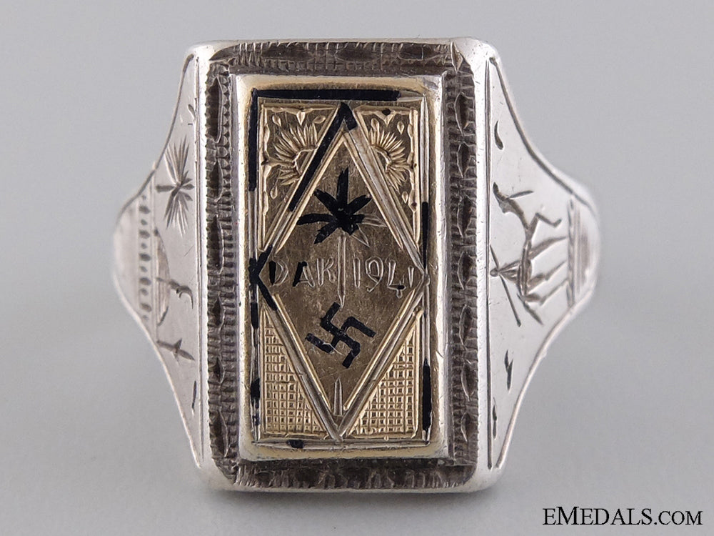 a_large&_fine_afrikakorps_silver&_gold_ring_a_large___fine_a_544e73c113c4e