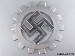 A Large Daf Aluminum Wall Insignia