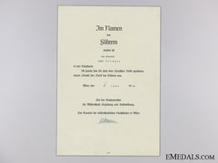 A Letter Of Thanks To Dean Of Science School Of Vienna
