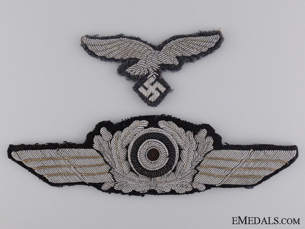 a_luftwaffe_officer_visor_wreath_with_cockade_and_breast_eagle_a_luftwaffe_offi_540f429658604