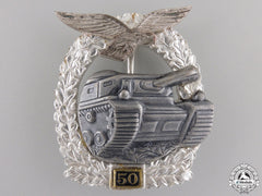 A Luftwaffe Tank Assault Badge 50; 1957 Version