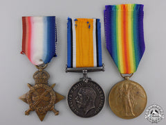 A Medal Trio To The 19Th Canadian Infantry; Wounded On The Somme