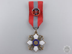 A Miniature Brazilian Order Of Naval Merit; Officer