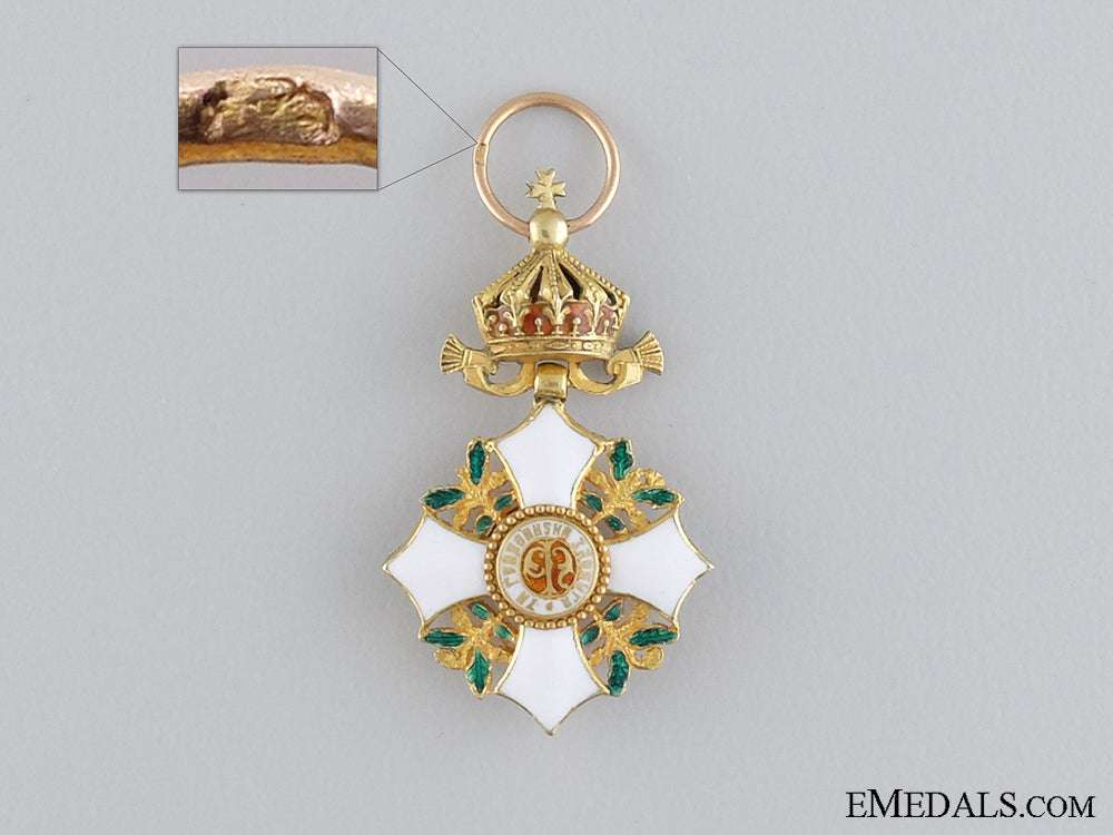 a_miniature_bulgarian_order_of_civil_merit_in_gold_a_miniature_bulg_54416a6e2653e