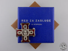 A Mint Second War Croatian Order Of Merit; Second Class Cross