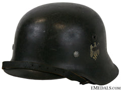 A Model 1942 Army Single Decal Helmet