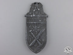 A Narvik Campaign Shield; Silver Grade