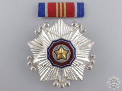 A North Korean Order Of The National Flag; 3Rd Class