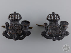 Canada. A Pair Of Inter-War Royal Rifles Of Canada Collar Badges