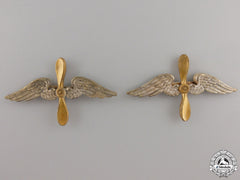 A Pair Of Shoulder Board Insignia For Fliegertruppe
