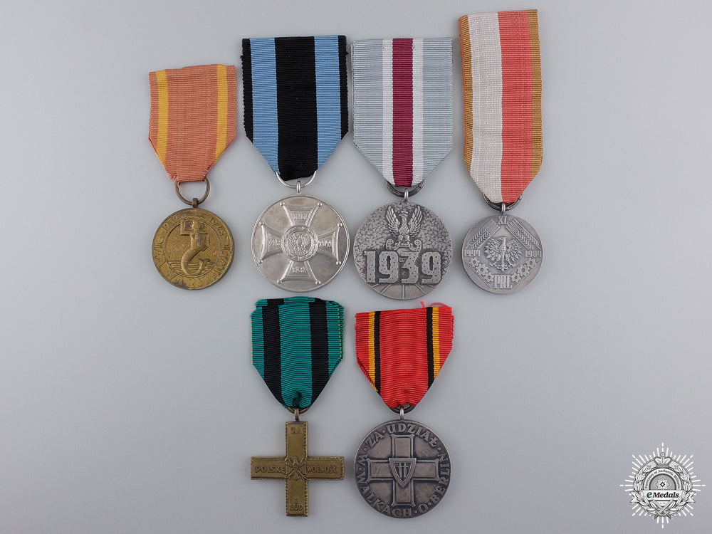 a_polish_group_of_six_medals_a_polish_group_o_54d905dbb2378