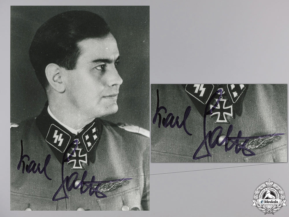 a_post_war_signed_photograph_of_knight's_cross_recipient;_sattler_a_post_war_signe_552d108f291f6